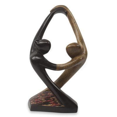 Wood sculpture, 'Salsa Dance'