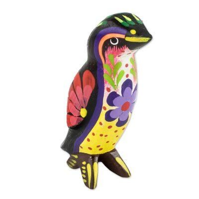 Emperor Penguin,'Multicolored Hand Painted Penguin Figurine'