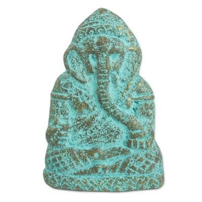 Honor Ganesha,'Hinduism Art Recycled Paper Wall Sculpture of Lord Ganesha'