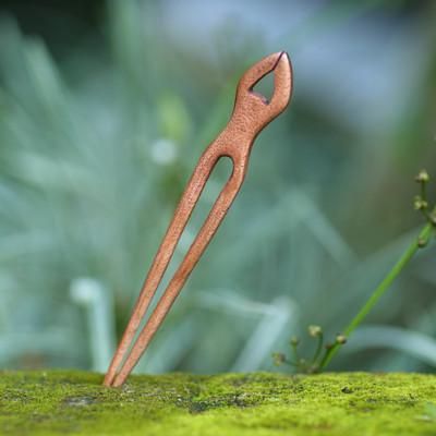 Konde,'Handcrafted Sawo Wood Hair Pin from Bali'