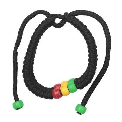 Pop of Color,'Recycled Plastic Beaded Cord Bracelet from Ghana'