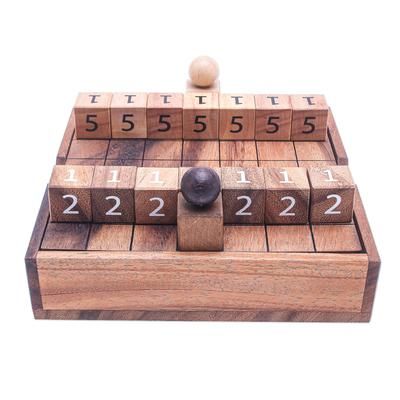 City Battle,'Hand Carved Raintree Wood Game from Thailand'