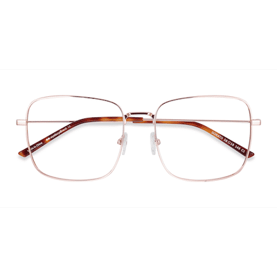 Male s square Rose Gold Metal Prescription eyeglasses - Eyebuydirect s Dorato