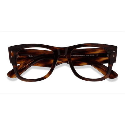 Unisex s wayfarer,wayfarer Striped Tortoise Plastic Prescription eyeglasses - Eyebuydirect s Ray-Ban RB0840V