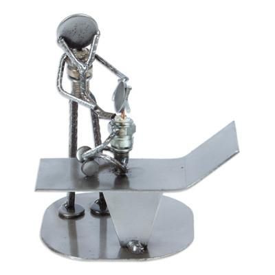 'Rustic Pediatrician's Appointment' - Handcrafted Recycled Metal Mexico Rustic Docto