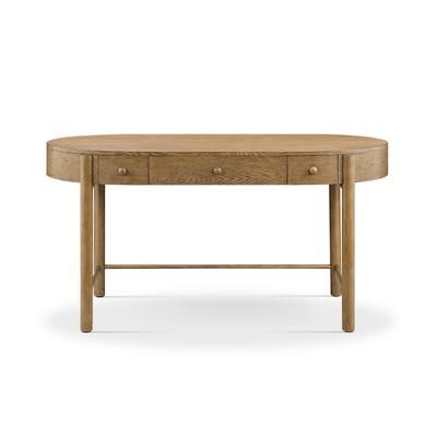 Hadleigh Brown Oval Writing Desk - Magnussen Home H5558-01