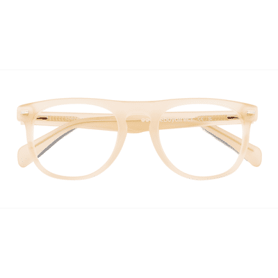 Female s round Matte Crystal Melon Acetate Prescription eyeglasses - Eyebuydirect s Chrono