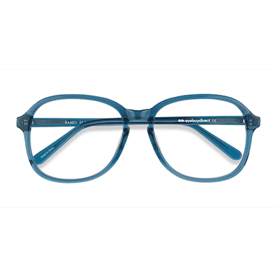 Unisex s square Teal Acetate Prescription eyeglasses - Eyebuydirect s Randy