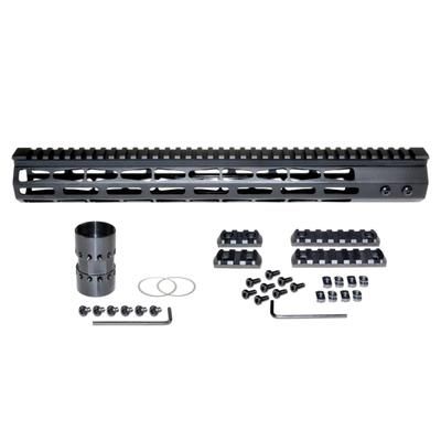 Presma AR-15 Super Light M-LOK Series Free Float Handguards 15in Black MARM15