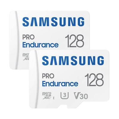 Samsung 128GB PRO Endurance microSDXC Memory Card with SD Adapter (2-Pack) MB-MJ128KA/AM