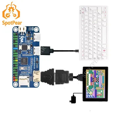 Raspberry Pi PICO RP2040-PiZero (Not Raspberry Pi Zero Can Not run Linux) Based On RP2040 Compatible with Raspberry Pi ZERO Size
