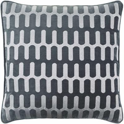 Kenji 18" Square Modern Cotton Green Throw Pillow - Boutique Rugs