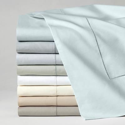 SFERRA Celeste Percale Sheets - Blue, Fitted Sheet in Blue, Queen Fitted Sheet - Frontgate