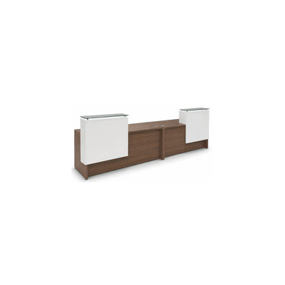 11' Emerge 2-Person Reception Desk with Two Counters