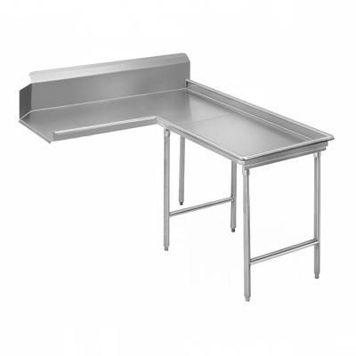 Advance Tabco DTC-G30-108R 107" L Shaped Dish Table - Left to Right, Stainless Steel