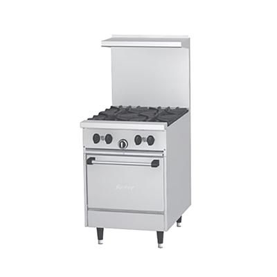 Garland X24-4L LP 24" 4 Burner Commercial Gas Range w/ Space Saver Oven, Liquid Propane, 4 Burners, Stainless Steel, Gas Type: LP