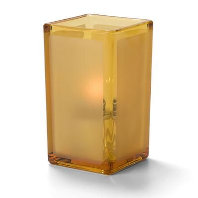 Hollowick 6109FA Quad Votive Lamp For HD8 Or HD15, Amber Satin Panel, Yellow