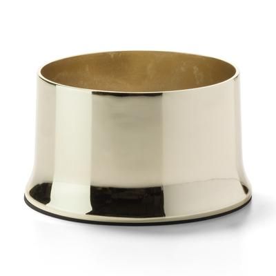 Hollowick 702 Cocktail II Round Lamp Base for HD36 - 2" x 3 5/8", Polished Brass