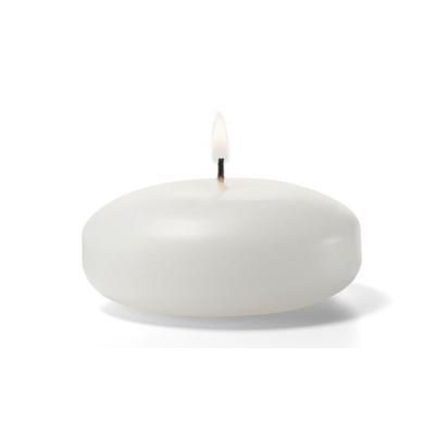 Hollowick FC3W-72 Floating Candle, 3 x 1 3/16", Wax, White