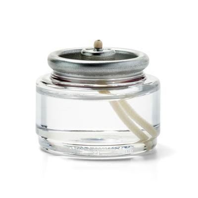 Hollowick HD8-24M Disposable Liquid Fuel Cell w/ 8 hr Capacity, 1 1/2" x 41/50", Plastic, Clear