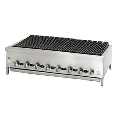 Jade Range JB-48 48" Gas Charbroiler w/ Cast Iron Grates, Natural Gas, Stainless Steel, Gas Type: NG