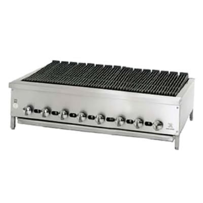 Jade Range JB-48 48" Gas Charbroiler w/ Cast Iron Grates, Natural Gas, Stainless Steel, Gas Type: NG