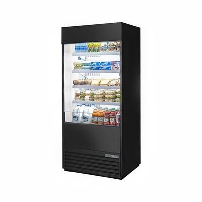 True TOAM-36-HC~NSL01 BLK 36" Vertical Open Air Cooler w/ 5 Levels, Black, 115v | True Refrigeration