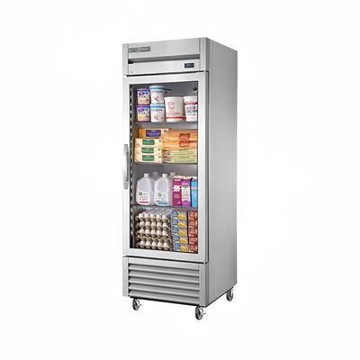 True TS-23G-HC~FGD01 LH 27" 1 Section Reach In Refrigerator, (1) Left Hinge Glass Door, 115v, Stainless Steel | True Refrigeration