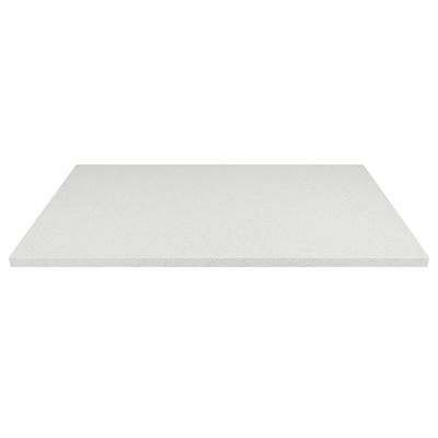 Art Marble Q40324X30 24" x 30" Rectangular Quartz Table Top - Indoor/Outdoor, Snow White
