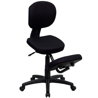 Flash Furniture WL-1430-GG Kneeling Task Chair w/ Black Fabric Upholstery - 38" to 42"H