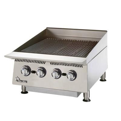 Star 8124RCBB LP 24" Gas Charbroiler w/ Cast Iron Grates, Liquid Propane, Stainless Steel, Gas Type: LP
