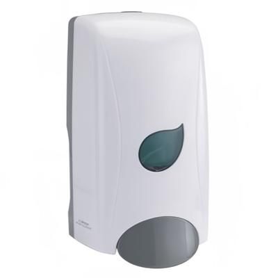 Winco SDMF-1W 35 oz Wall Mount Manual Foam Soap Dispenser, White