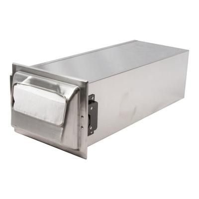 San Jamar H2001XC In-Counter 750 Fullfold Napkin Dispenser, Matte Chrome & Stainless, Stainless Steel