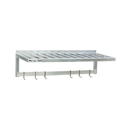 New Age 1121PR T-Bar Wall Mounted Shelf, 36"W x 20"D, Aluminum
