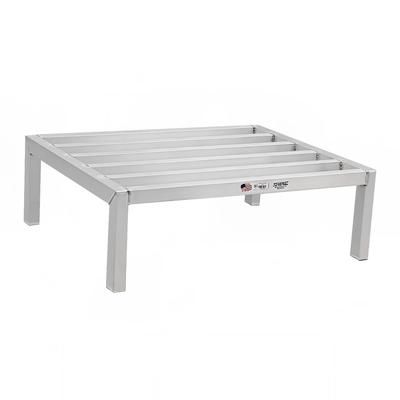 New Age 2027 48" Stationary Dunnage Rack w/ 3000 lb Capacity, Aluminum, 3, 000-lb. Capacity, All-Welded Aluminum, Silver