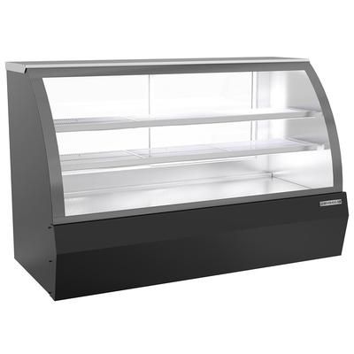 Beverage-Air CDR6HC-1-B 73 11/16" Full Service Deli Case w/ Curved Glass - 3 Levels, 120v, Refrigerated, Black