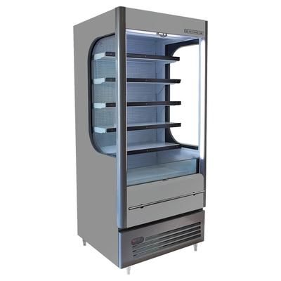 Beverage-Air VMHCSL-18-1-G 47 7/16" Vertical Open Air Cooler w/ 6 Levels - Gray, 115v