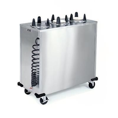 Lakeside 6310 208 46 3/8" Heated Mobile Dish Dispenser w/ 3 Columns - Stainless, 208v/1ph, Silver