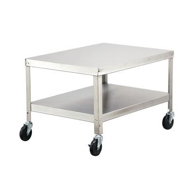Lakeside 717 25 1/4" Mixer Table w/ All Stainless Steel Undershelf Base, Mobile, 33 1/4"D