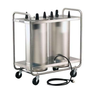 Lakeside 8210 120 31" Heated Mobile Dish Dispenser w/ 2 Columns - Stainless, 120v, Silver