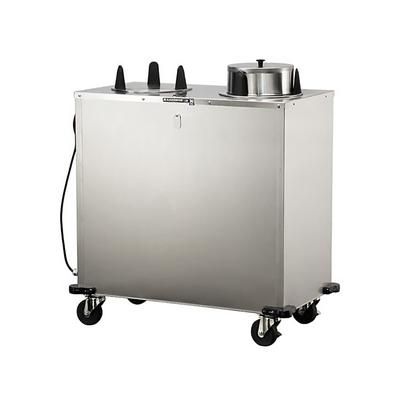 Lakeside E6207 36 1/2" Heated Mobile Dish Dispenser w/ 2 Columns - Stainless, 120v, Silver