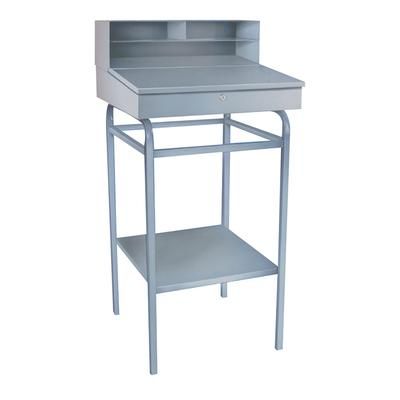 Winholt RDSWNSS-2 Receiving Desk - 22"W x 24"D x 45"H, Stainless Steel, Blue