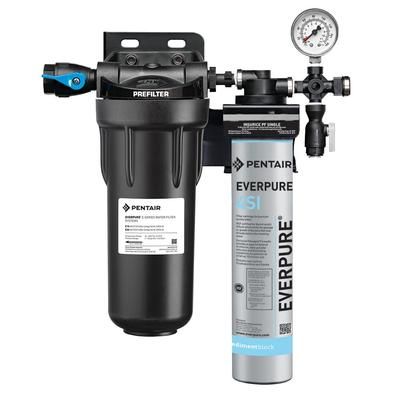Everpure EV932461 Insurice PF Single-4SI Combination Water Filter Cartridge Assembly, Tank, 15,000-gal. Capacity, .5-micron Precoat Filtration