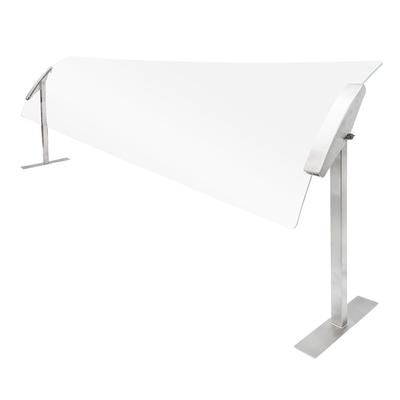 Cal-Mil 2026-6-55 Sneeze Guard - Single, 73 1/4x16x20 3/4", Stainless Steel