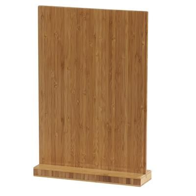 Cal-Mil 2036-811-60 Tabletop Clipboard Menu Card Holder - 9 1/4"W x 13 1/2"H, Bamboo, Brown