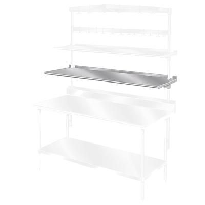 Advance Tabco PT-10S-96 96" Table Mount Shelf - 1 Deck, Splash-Mount, 10"L, Stainless Steel