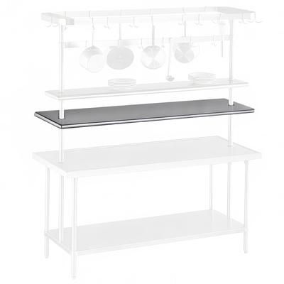 Advance Tabco PT-18-96 96" Table Mount Shelf - 1 Deck, Mid-Mount, 18"L, Stainless Steel