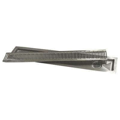 Advance Tabco TA-526 6 ft Drop-In Urn Trough - Louvered Cover, Drain