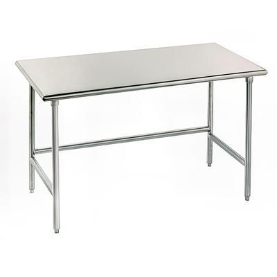 Advance Tabco TGLG-3611 132" 14 ga Work Table w/ Open Base & 304 Series Stainless Flat Top, Stainless Steel