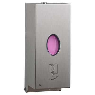 Bobrick B-2012 30 oz Wall Mount Automatic Liquid Hand Soap/Sanitizer Dispenser - Stainless Steel, 30 Ounce, Silver
